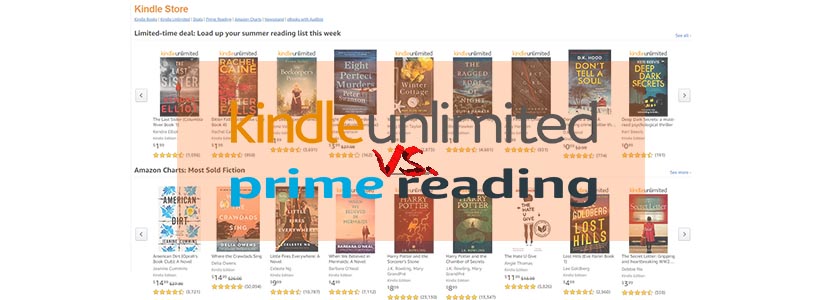 kindle unlimited vs. prime unlimited