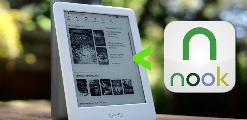 how to use a kindle book on a nook