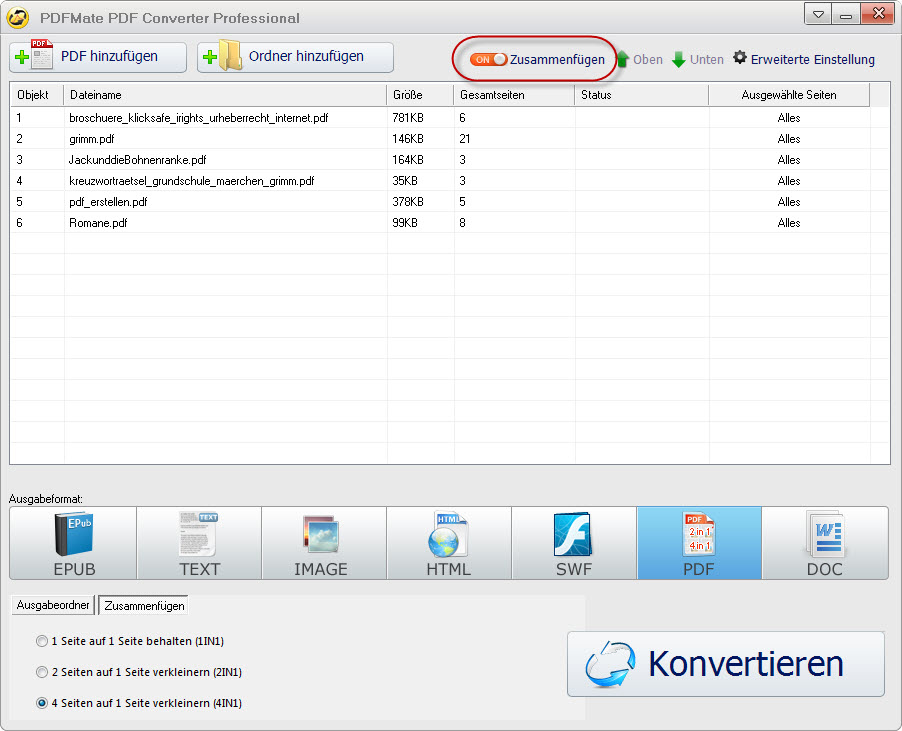 PDF zusammenfügen