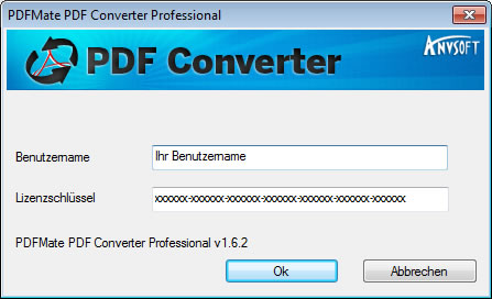 PDFMate PDF Converter Pro. Register