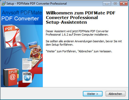 PDFMate PDF Converter Professional Setup Wizard