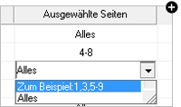Seitenbereich auswählen