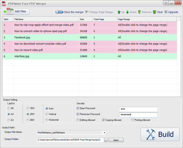 PDFMate Free PDF Merger