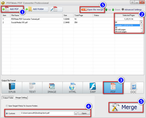 PDFMate Detailed Steps