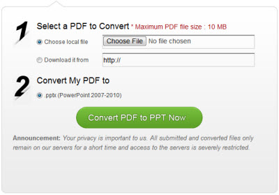 PDF to PPT